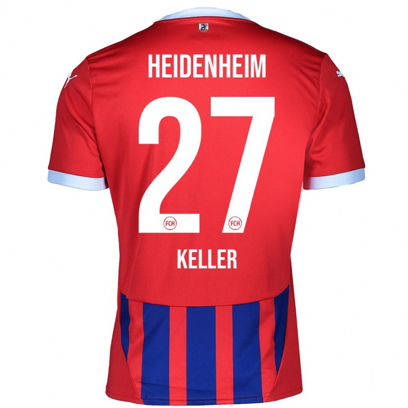 Danxen Herren Thomas Keller #27 Rot Blau Heimtrikot Trikot 2024/25 T-Shirt