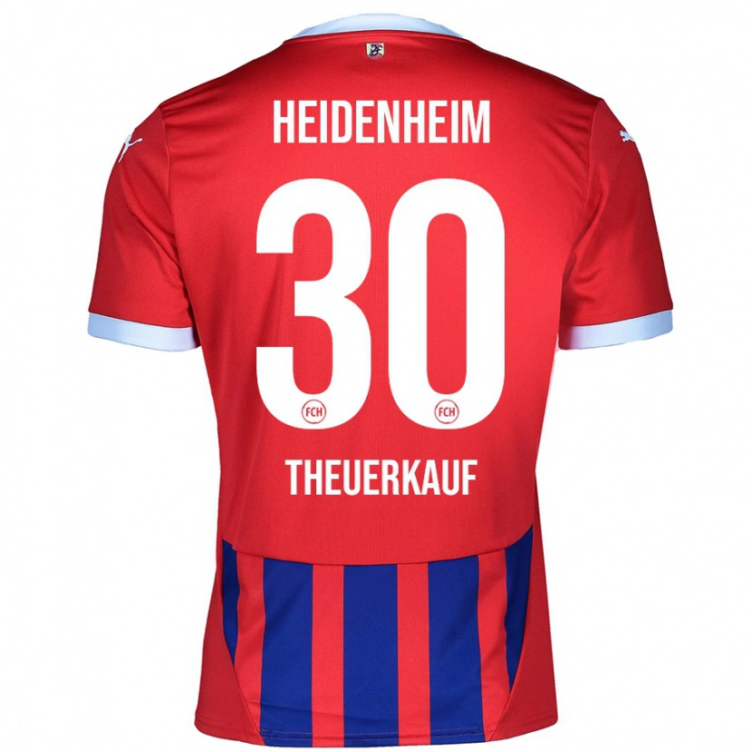 Danxen Herren Norman Theuerkauf #30 Rot Blau Heimtrikot Trikot 2024/25 T-Shirt