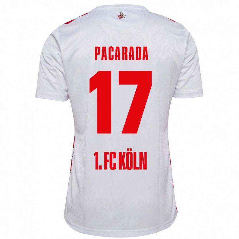 Danxen Herren Leart Paçarada #17 Weiß Rot Heimtrikot Trikot 2024/25 T-Shirt