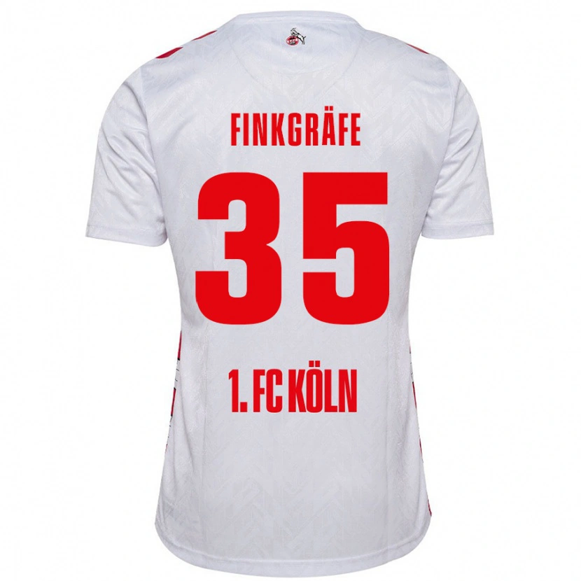 Danxen Herren Max Finkgräfe #35 Weiß Rot Heimtrikot Trikot 2024/25 T-Shirt