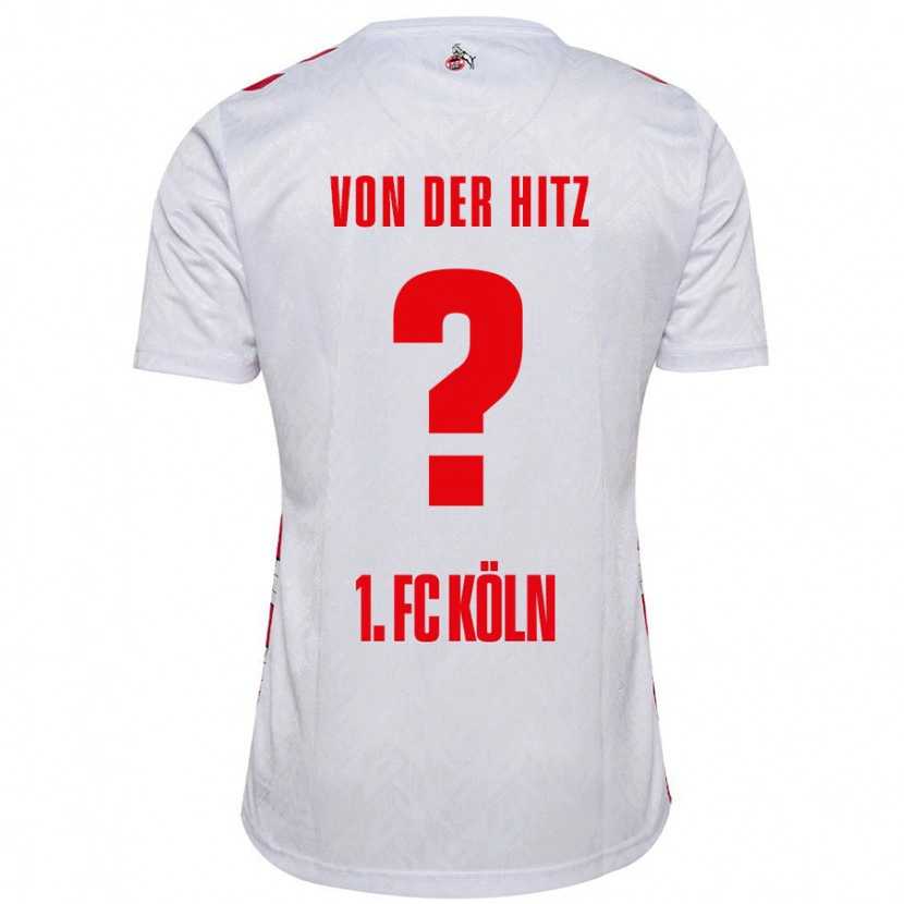 Danxen Herren Justin Von Der Hitz #0 Weiß Rot Heimtrikot Trikot 2024/25 T-Shirt