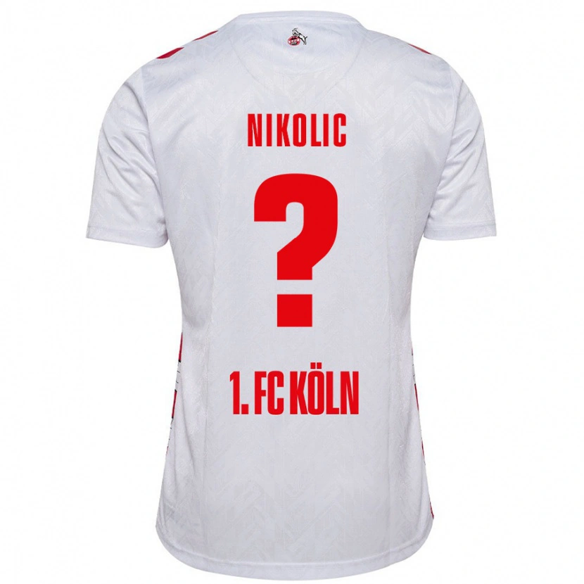 Danxen Herren Milan Nikolic #0 Weiß Rot Heimtrikot Trikot 2024/25 T-Shirt