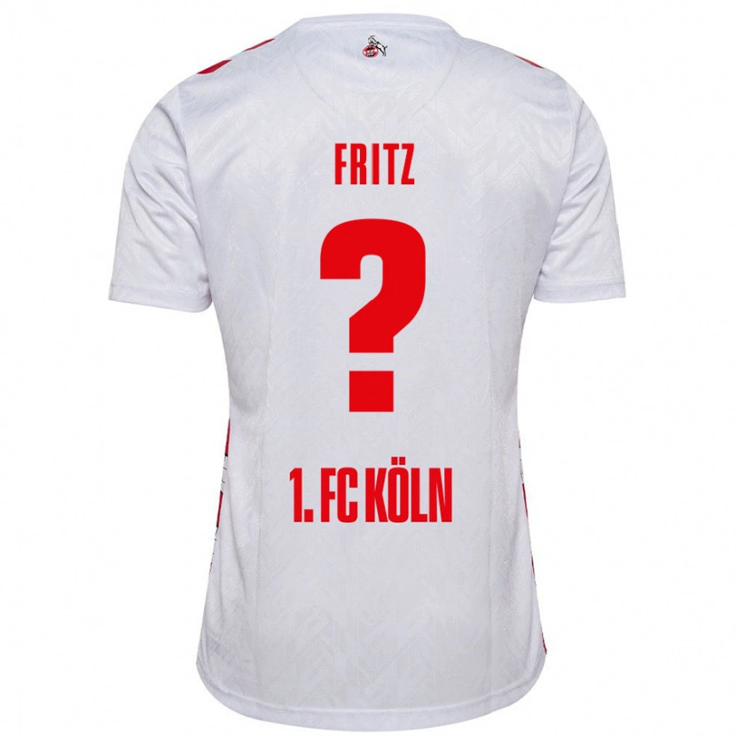 Danxen Herren Johannes Fritz #0 Weiß Rot Heimtrikot Trikot 2024/25 T-Shirt