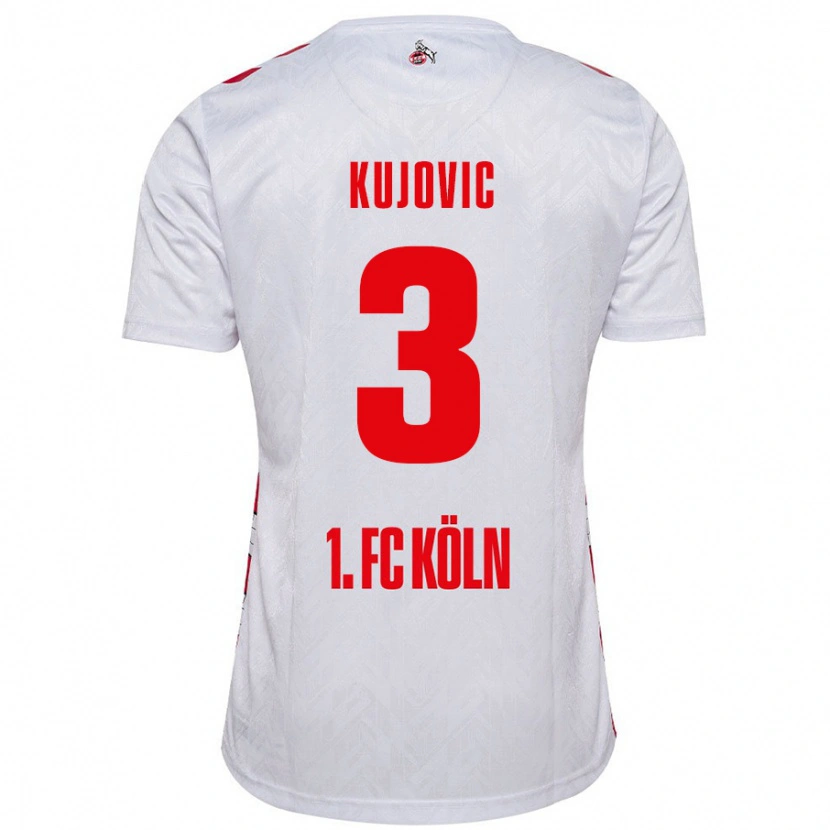 Danxen Herren Emin Kujovic #3 Weiß Rot Heimtrikot Trikot 2024/25 T-Shirt