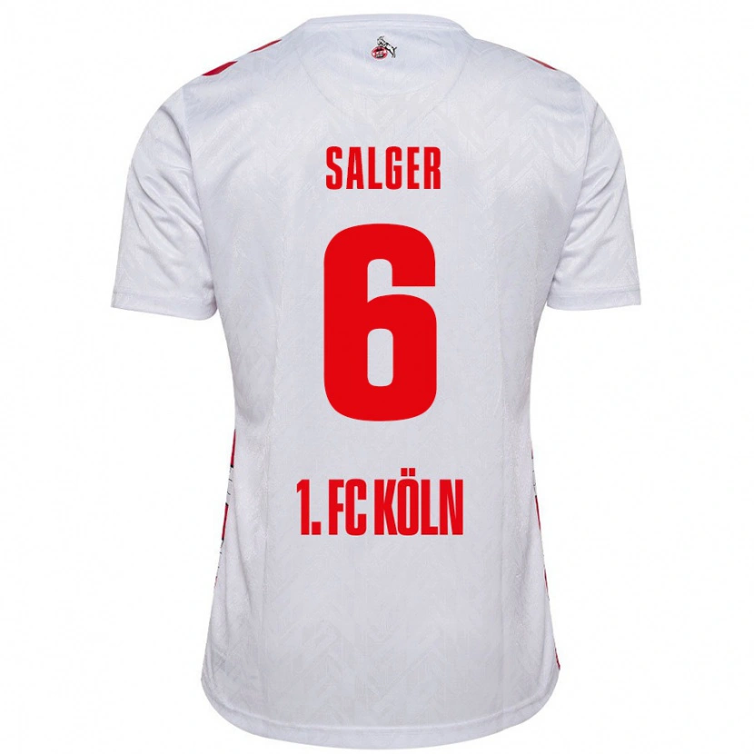 Danxen Herren Stephan Salger #6 Weiß Rot Heimtrikot Trikot 2024/25 T-Shirt