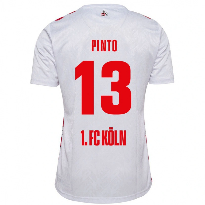 Danxen Herren João Pinto #13 Weiß Rot Heimtrikot Trikot 2024/25 T-Shirt