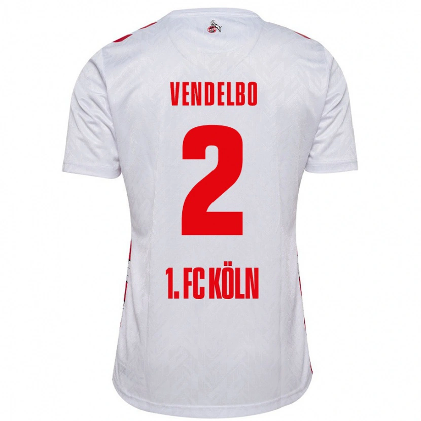 Danxen Herren Sofie Vendelbo #2 Weiß Rot Heimtrikot Trikot 2024/25 T-Shirt