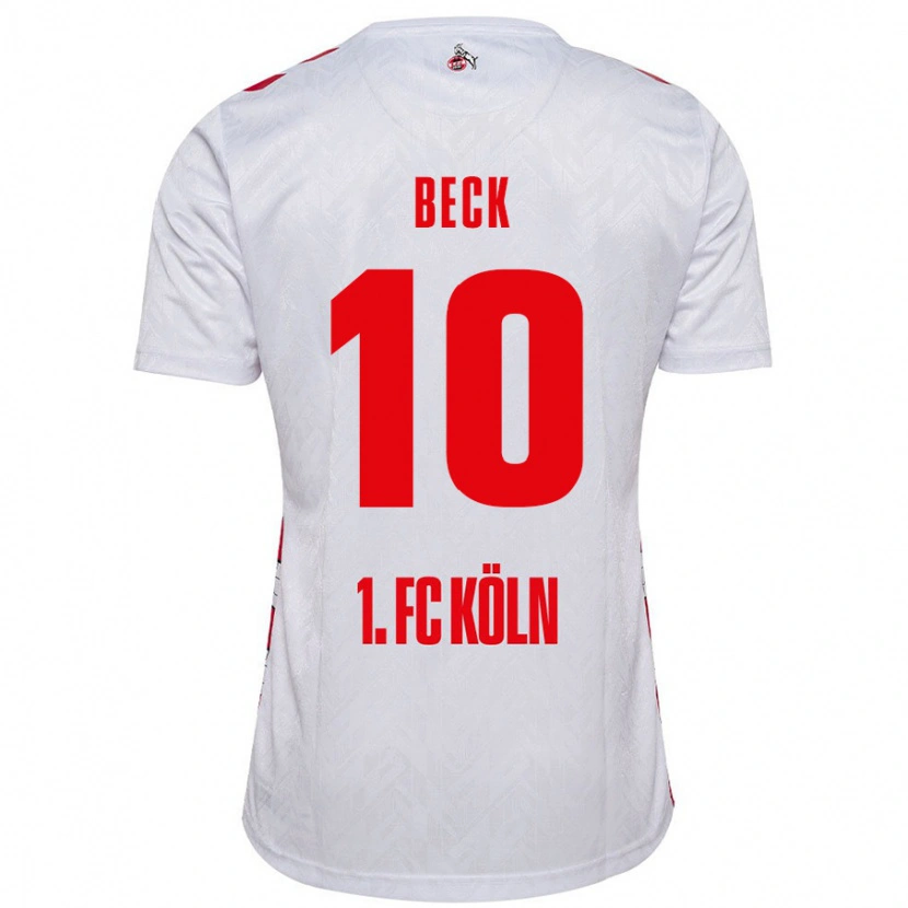 Danxen Herren Sharon Beck #10 Weiß Rot Heimtrikot Trikot 2024/25 T-Shirt