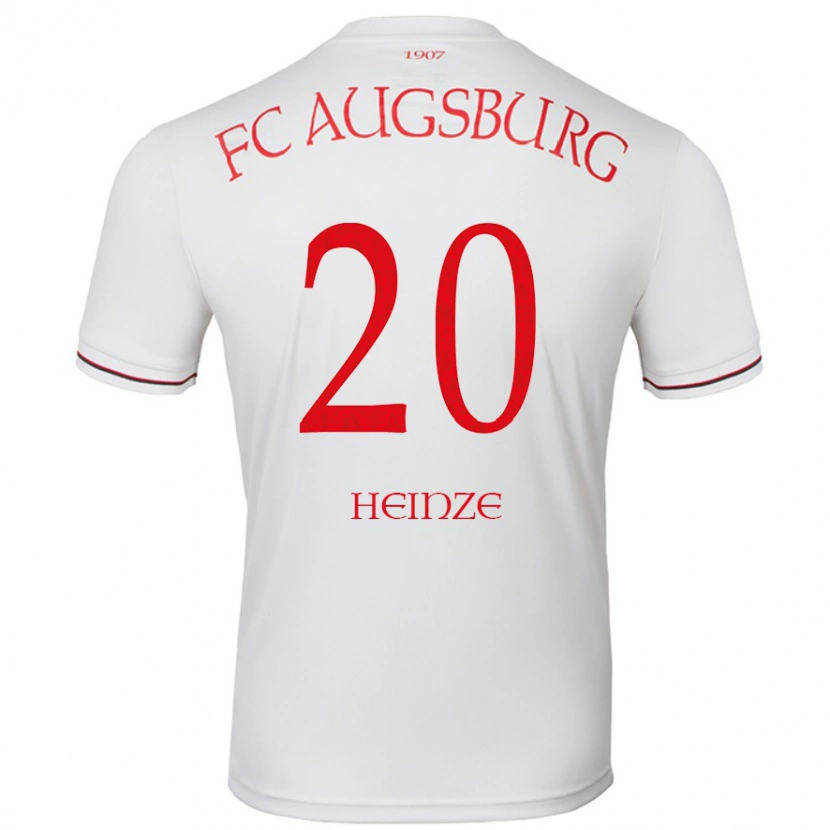 Danxen Herren Fynn Heinze #20 Weiß Heimtrikot Trikot 2024/25 T-Shirt