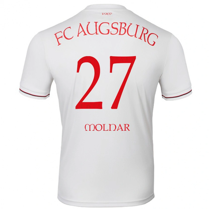 Danxen Herren Lars Molnar #27 Weiß Heimtrikot Trikot 2024/25 T-Shirt