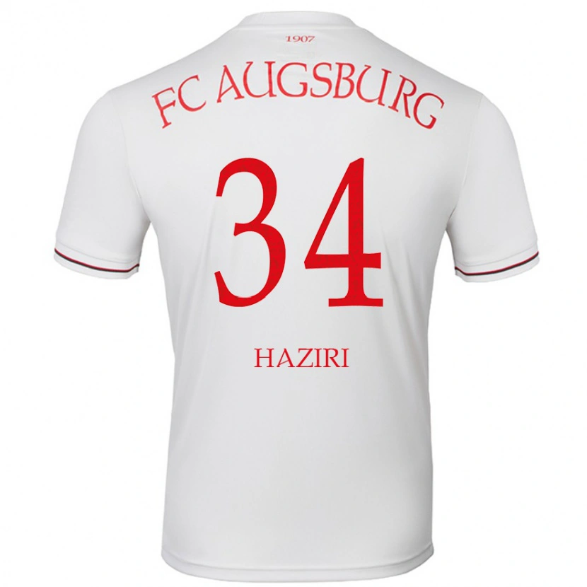 Danxen Herren Edi Haziri #34 Weiß Heimtrikot Trikot 2024/25 T-Shirt