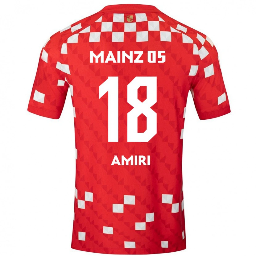 Danxen Herren Nadiem Amiri #18 Weiß Rot Heimtrikot Trikot 2024/25 T-Shirt