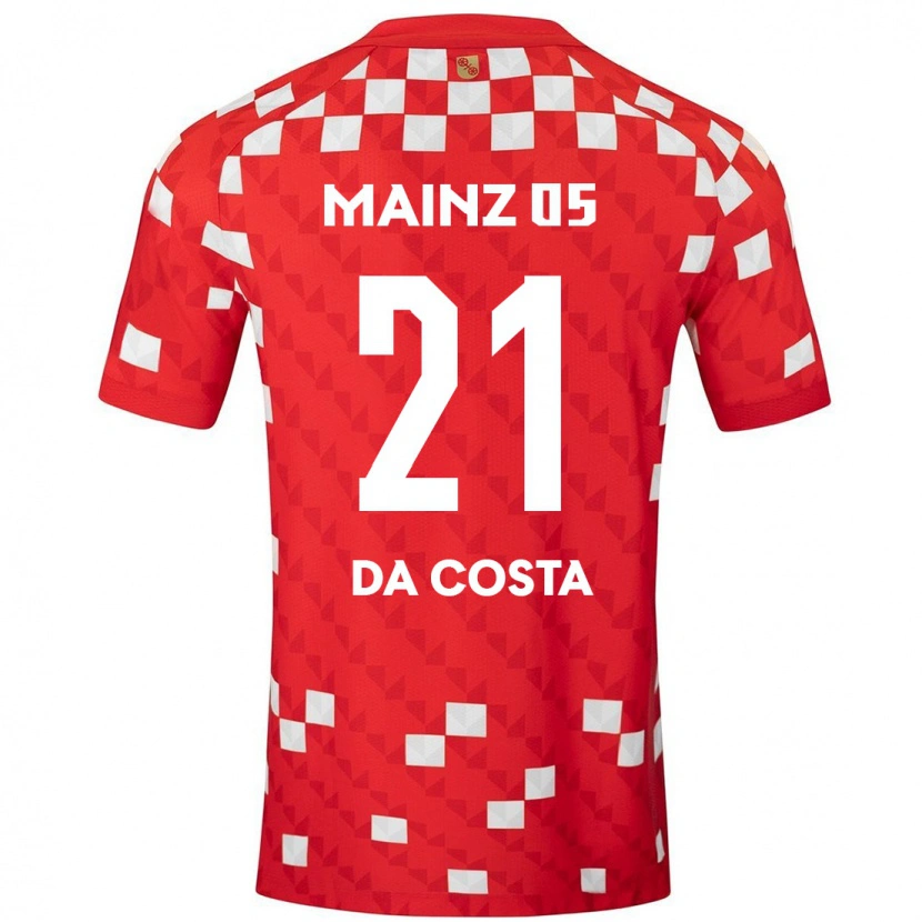 Danxen Herren Danny Da Costa #21 Weiß Rot Heimtrikot Trikot 2024/25 T-Shirt