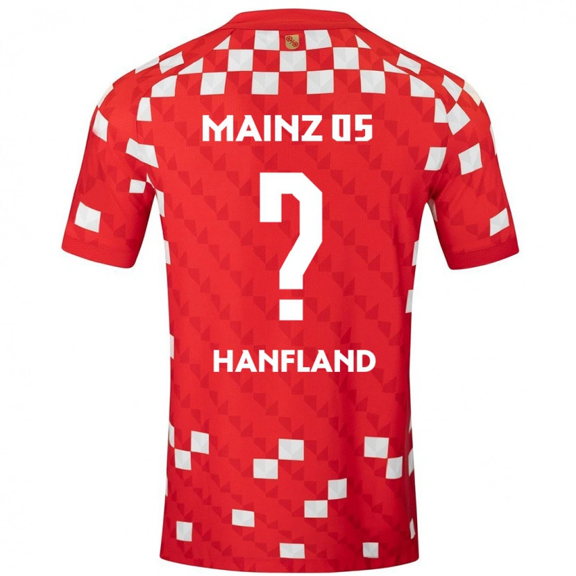 Danxen Herren Paul Hanfland #0 Weiß Rot Heimtrikot Trikot 2024/25 T-Shirt