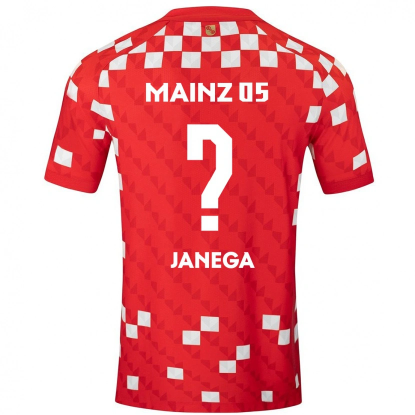 Danxen Herren Jan Janega #0 Weiß Rot Heimtrikot Trikot 2024/25 T-Shirt