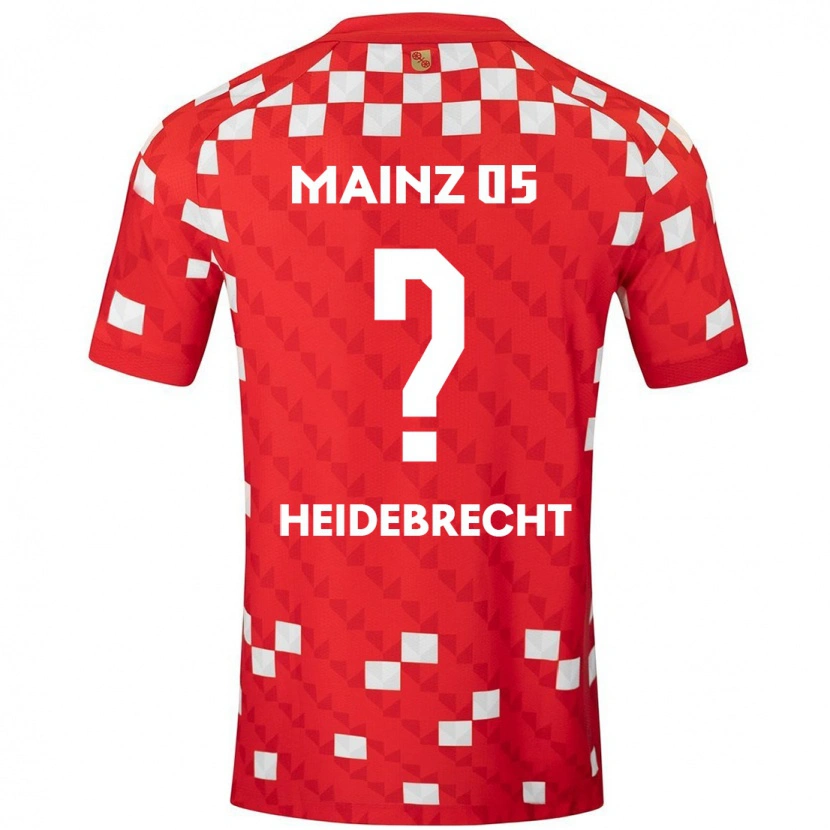 Danxen Herren Elias Heidebrecht #0 Weiß Rot Heimtrikot Trikot 2024/25 T-Shirt