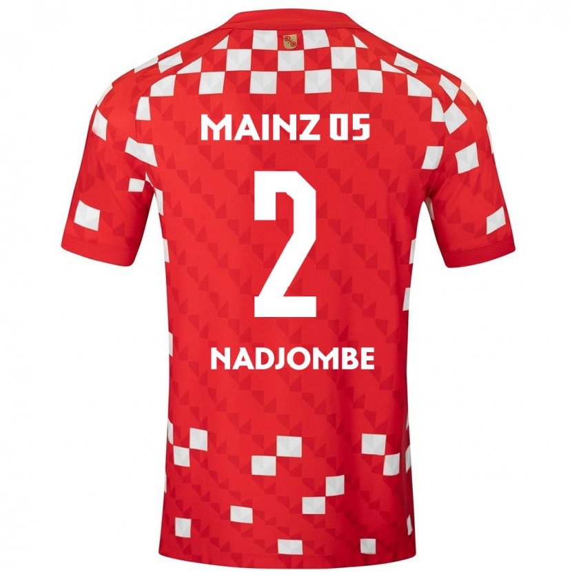 Danxen Herren Jean-Marie Nadjombe #2 Weiß Rot Heimtrikot Trikot 2024/25 T-Shirt