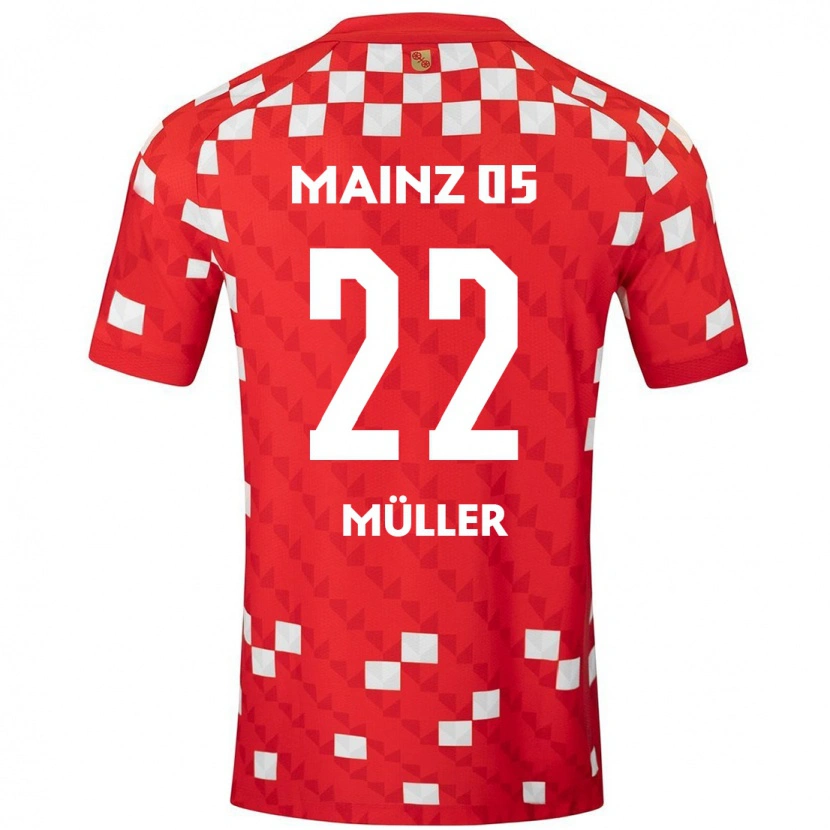 Danxen Herren Tim Müller #22 Weiß Rot Heimtrikot Trikot 2024/25 T-Shirt