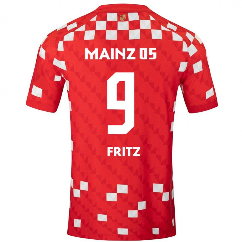 Danxen Herren April Fritz #9 Weiß Rot Heimtrikot Trikot 2024/25 T-Shirt