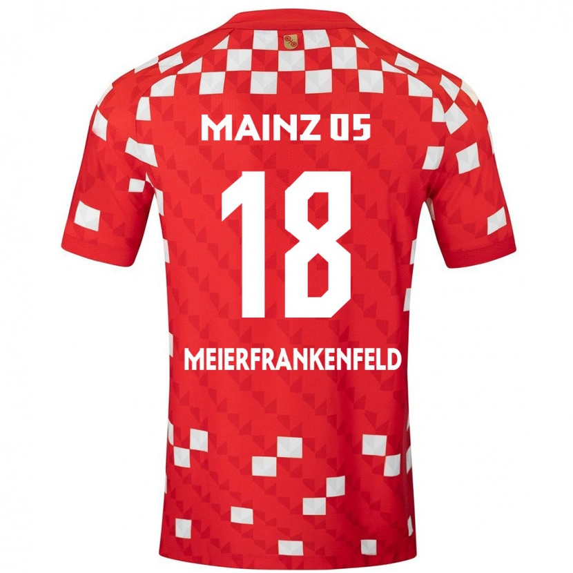 Danxen Herren Jana Meierfrankenfeld #18 Weiß Rot Heimtrikot Trikot 2024/25 T-Shirt