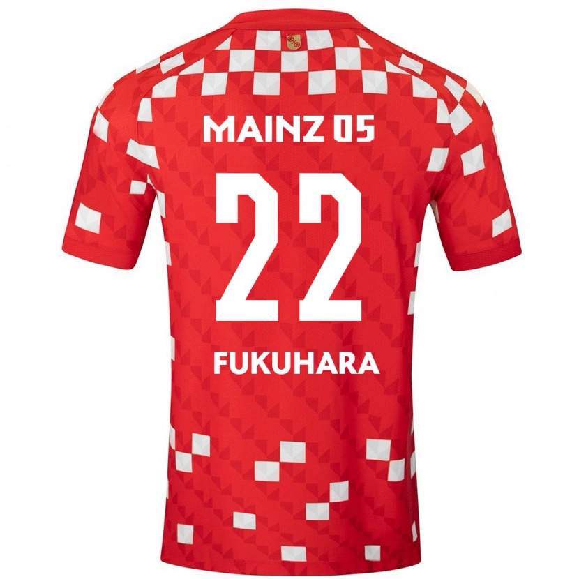 Danxen Herren Yuuka Fukuhara #22 Weiß Rot Heimtrikot Trikot 2024/25 T-Shirt