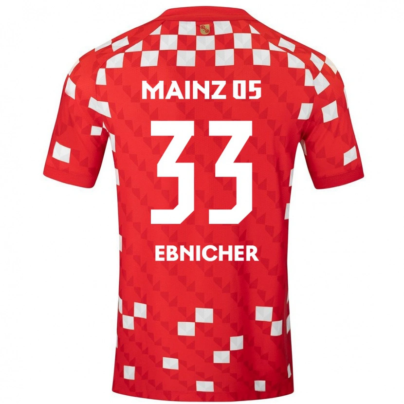 Danxen Herren Sabine Ebnicher #33 Weiß Rot Heimtrikot Trikot 2024/25 T-Shirt