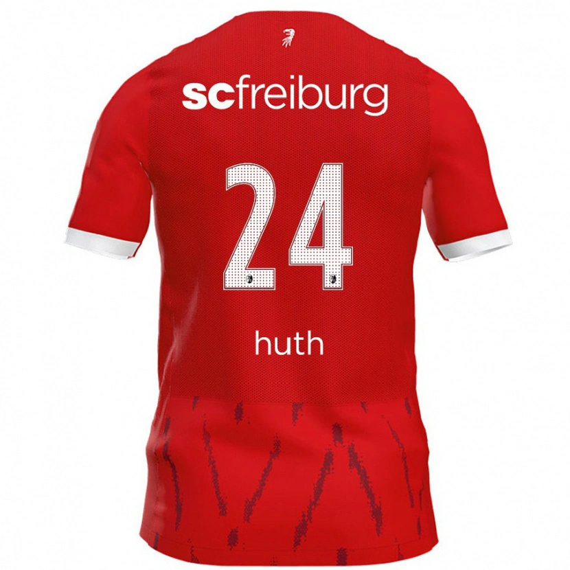 Danxen Herren Jannik Huth #24 Rot Heimtrikot Trikot 2024/25 T-Shirt