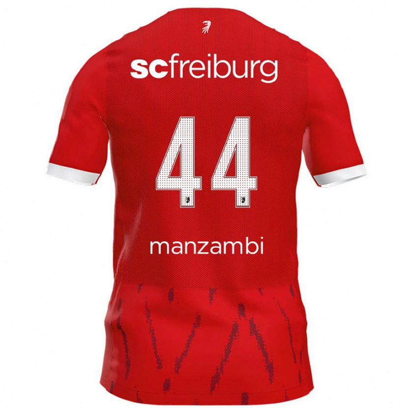 Danxen Herren Johan Manzambi #44 Rot Heimtrikot Trikot 2024/25 T-Shirt