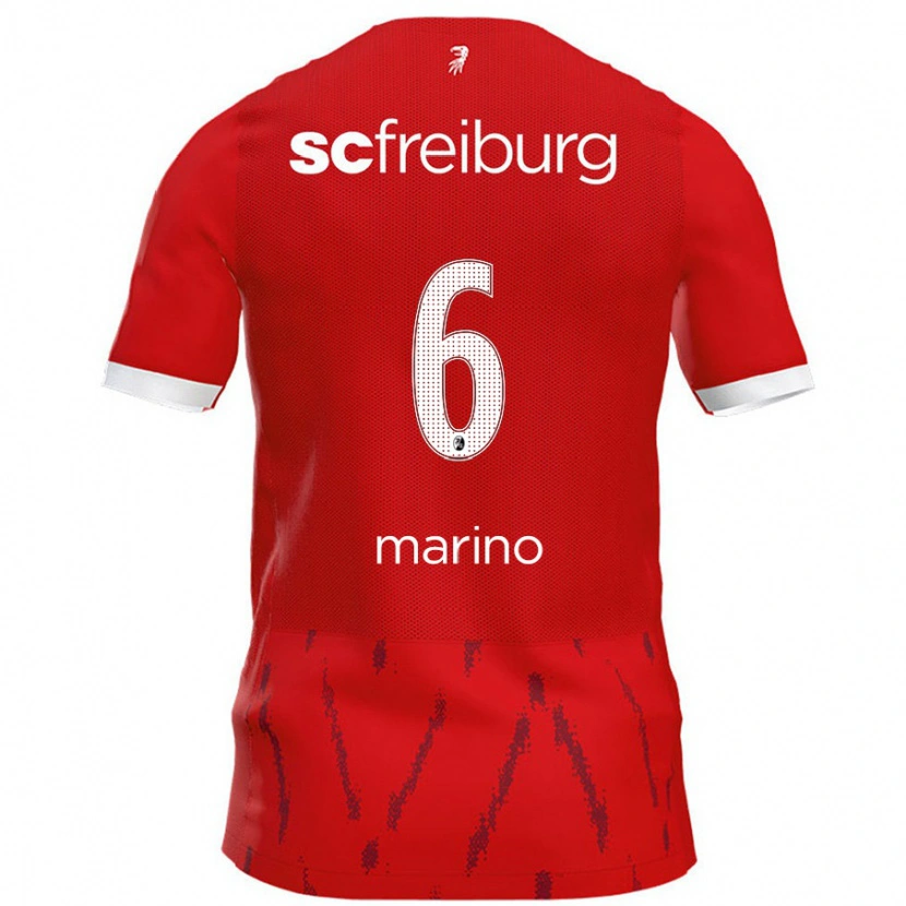 Danxen Herren Luca Marino #6 Rot Heimtrikot Trikot 2024/25 T-Shirt