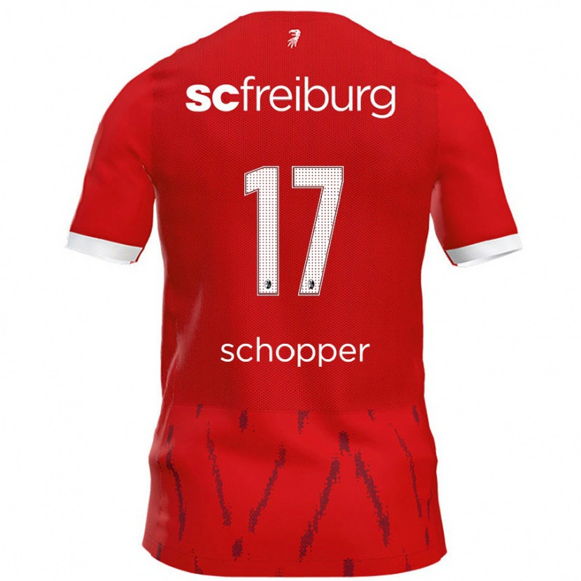 Danxen Herren David Schopper #17 Rot Heimtrikot Trikot 2024/25 T-Shirt