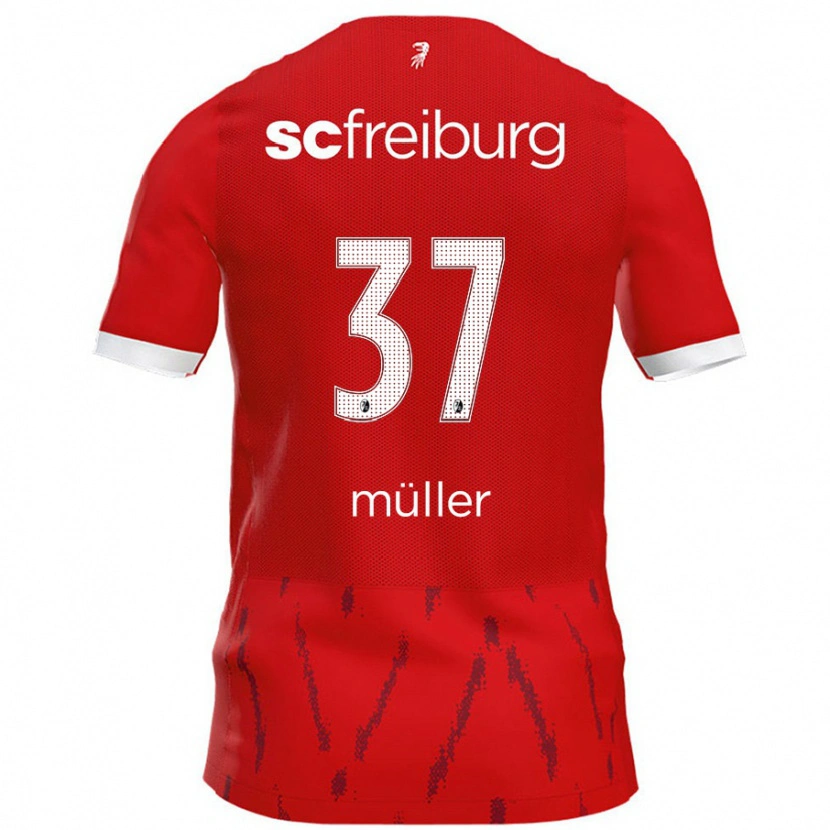 Danxen Herren Ruben Müller #37 Rot Heimtrikot Trikot 2024/25 T-Shirt