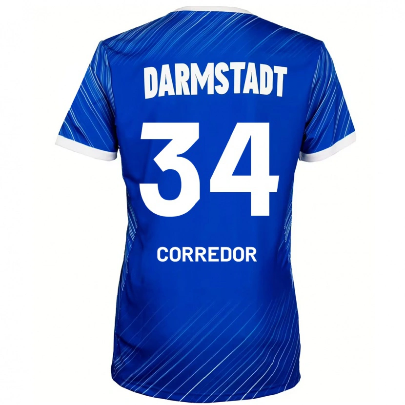 Danxen Herren Killian Corredor #34 Blau Weiß Heimtrikot Trikot 2024/25 T-Shirt