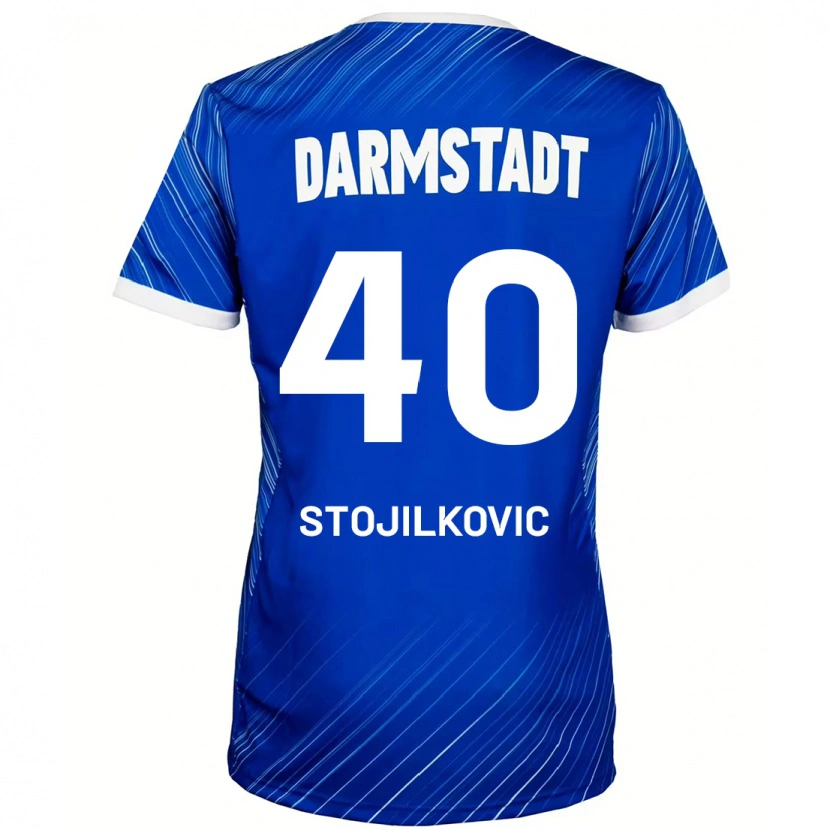 Danxen Herren Filip Stojilkovic #40 Blau Weiß Heimtrikot Trikot 2024/25 T-Shirt