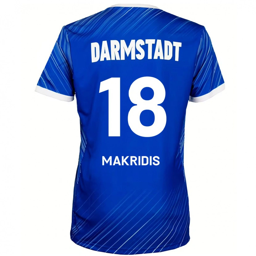 Danxen Herren Georgios Makridis #18 Blau Weiß Heimtrikot Trikot 2024/25 T-Shirt