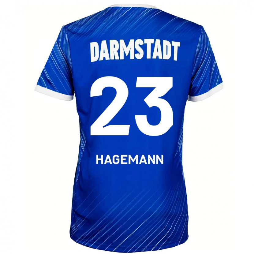 Danxen Herren Emil Hagemann #23 Blau Weiß Heimtrikot Trikot 2024/25 T-Shirt