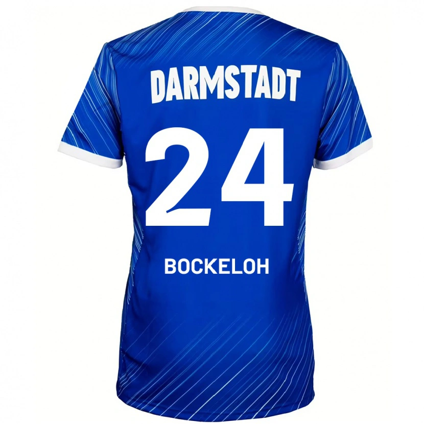 Danxen Herren Leonhard Bockeloh #24 Blau Weiß Heimtrikot Trikot 2024/25 T-Shirt