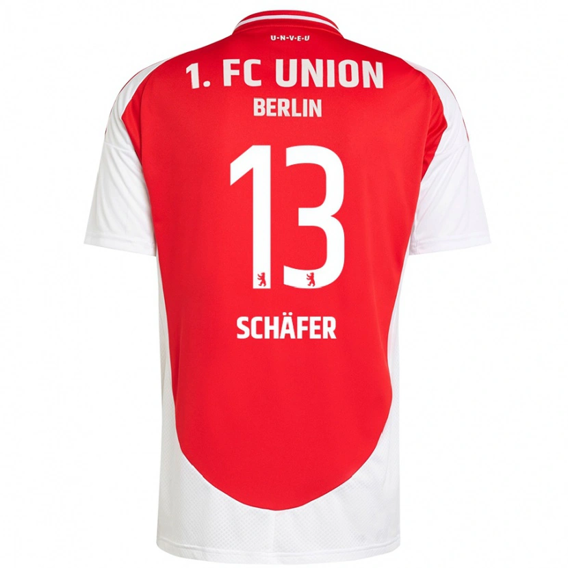 Danxen Herren András Schäfer #13 Rot Weiß Heimtrikot Trikot 2024/25 T-Shirt