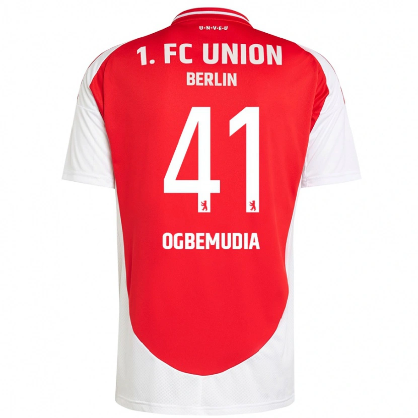 Danxen Herren Oluwaseun Ogbemudia #41 Rot Weiß Heimtrikot Trikot 2024/25 T-Shirt