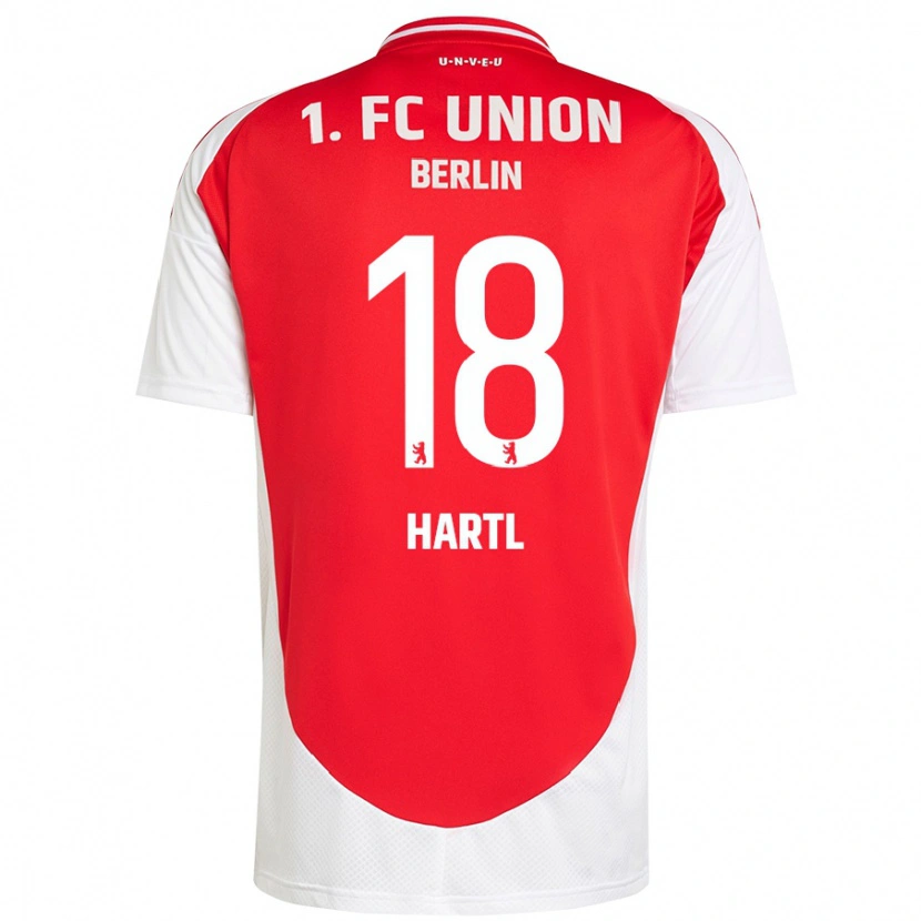 Danxen Herren Fynn Hartl #18 Rot Weiß Heimtrikot Trikot 2024/25 T-Shirt