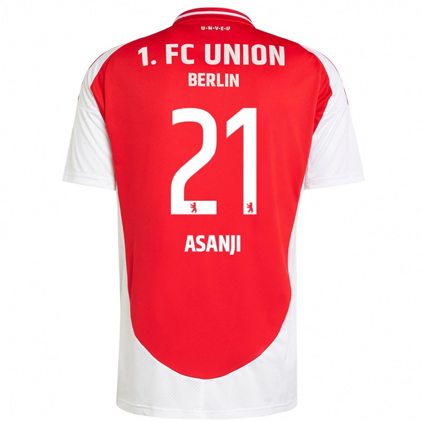 Danxen Herren Levis Asanji #21 Rot Weiß Heimtrikot Trikot 2024/25 T-Shirt