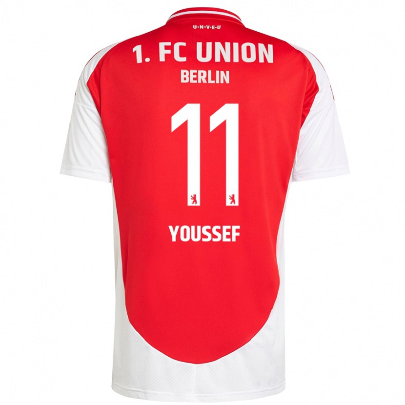 Danxen Herren Nour Youssef #11 Rot Weiß Heimtrikot Trikot 2024/25 T-Shirt
