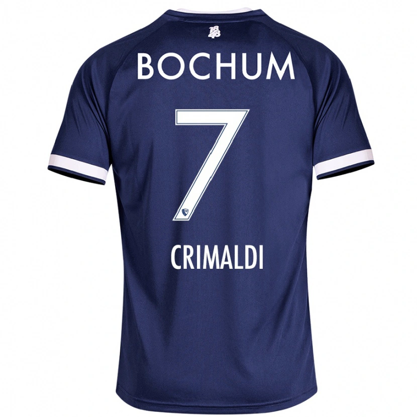 Danxen Herren Alessandro Crimaldi #7 Dunkelblau Heimtrikot Trikot 2024/25 T-Shirt
