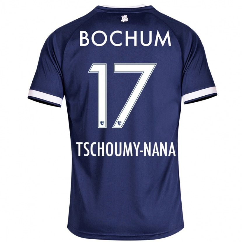 Danxen Herren Daryl Tschoumy-Nana #17 Dunkelblau Heimtrikot Trikot 2024/25 T-Shirt