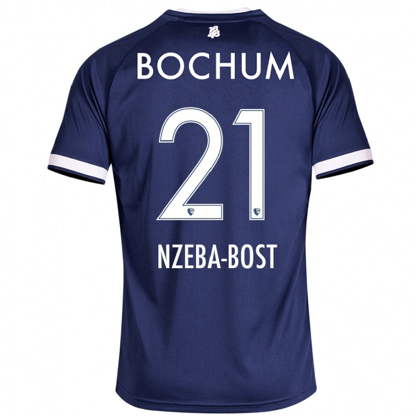 Danxen Herren Jan Nzeba-Bost #21 Dunkelblau Heimtrikot Trikot 2024/25 T-Shirt