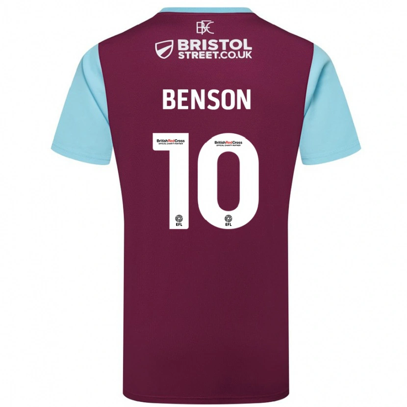 Danxen Herren Benson Manuel #10 Burgunderrot Himmelblau Heimtrikot Trikot 2024/25 T-Shirt