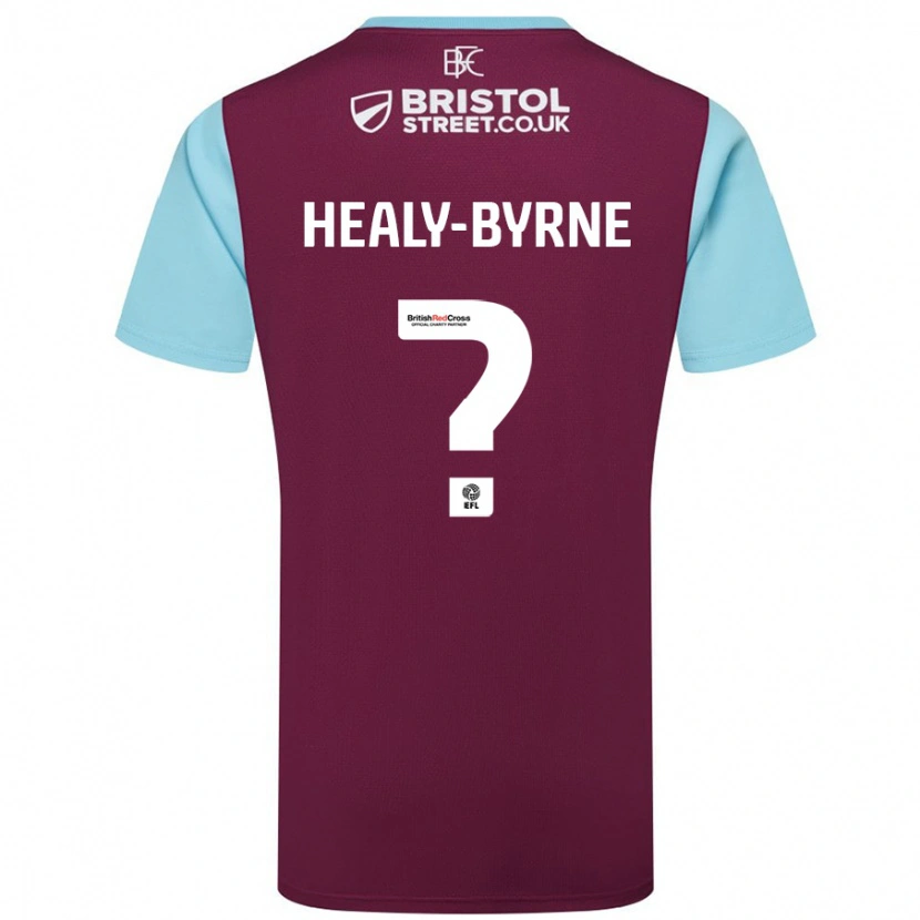 Danxen Herren Alex Healy-Byrne #0 Burgunderrot Himmelblau Heimtrikot Trikot 2024/25 T-Shirt