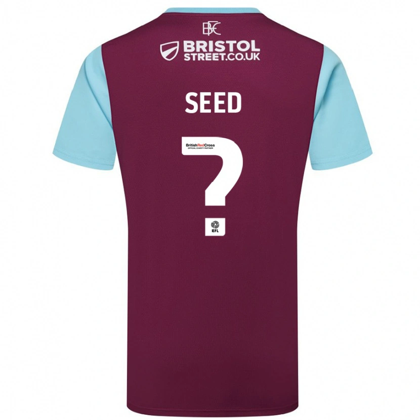 Danxen Herren Helen Seed #0 Burgunderrot Himmelblau Heimtrikot Trikot 2024/25 T-Shirt