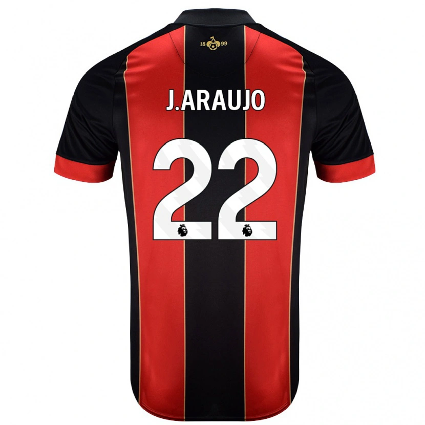 Danxen Herren Julián Araujo #28 Rot Schwarz Heimtrikot Trikot 2024/25 T-Shirt
