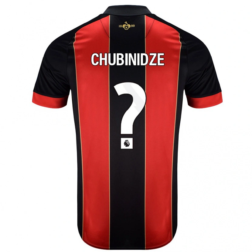 Danxen Herren George Chubinidze #0 Rot Schwarz Heimtrikot Trikot 2024/25 T-Shirt