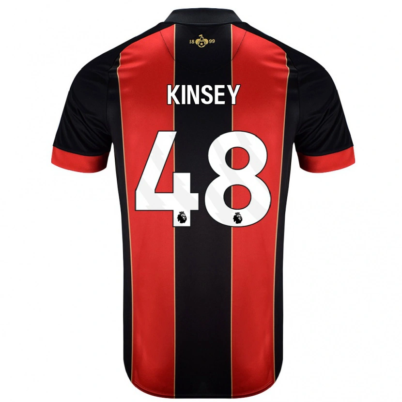 Danxen Herren Max Kinsey #48 Rot Schwarz Heimtrikot Trikot 2024/25 T-Shirt